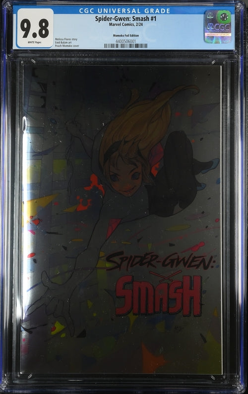 SPIDER-GWEN: SMASH 1 PEACH MOMOKO FOIL VARIANT