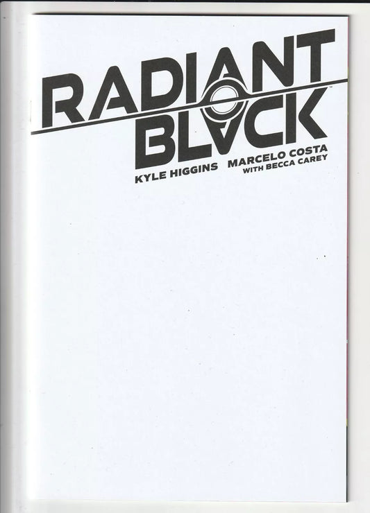 Radiant Black #1 BLANK Sketch Cover Variant