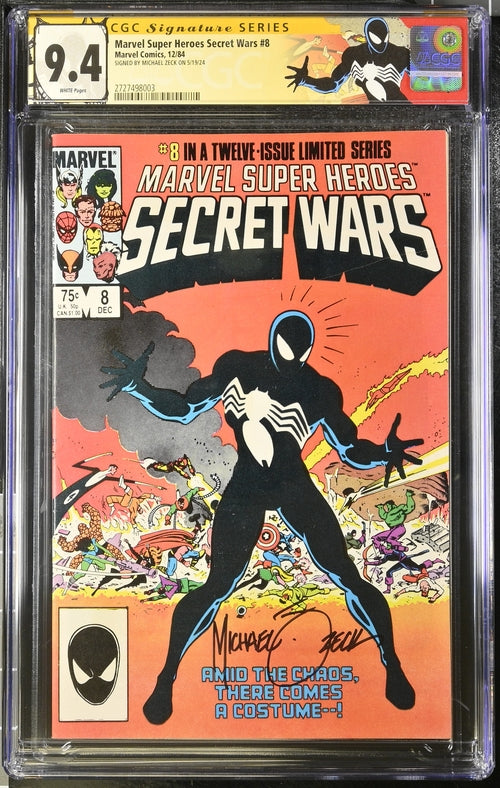 Marvel Super Heroes Secret Wars #8 Signed by Mike Zeck