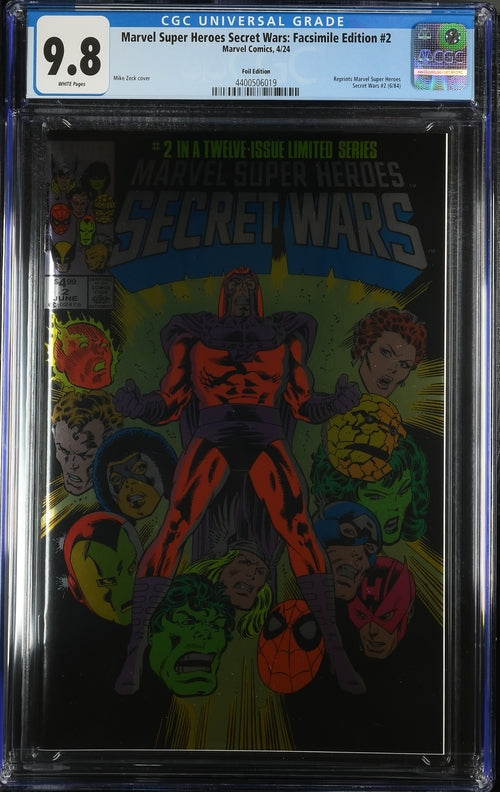 MARVEL SUPER HEROES SECRET WARS 2 FACSIMILE EDITION FOIL VARIANT