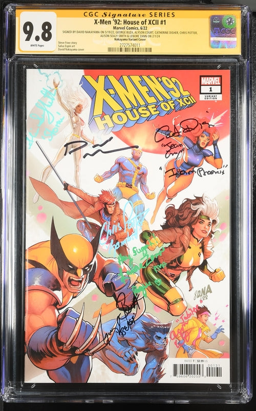 X-MEN '92: HOUSE OF XCII 1: Signed by Voice Actors + Cover Artist